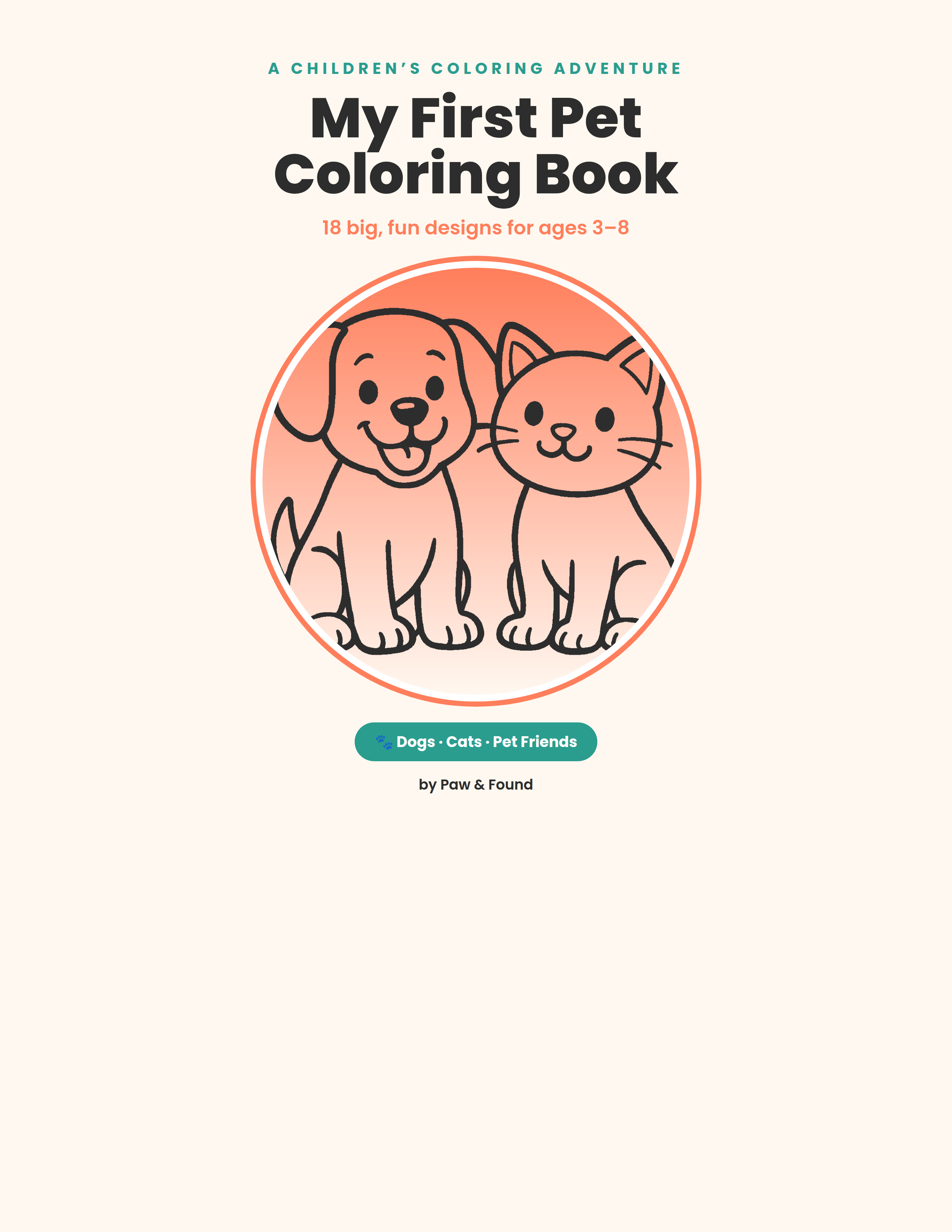 My First Pet Coloring Book