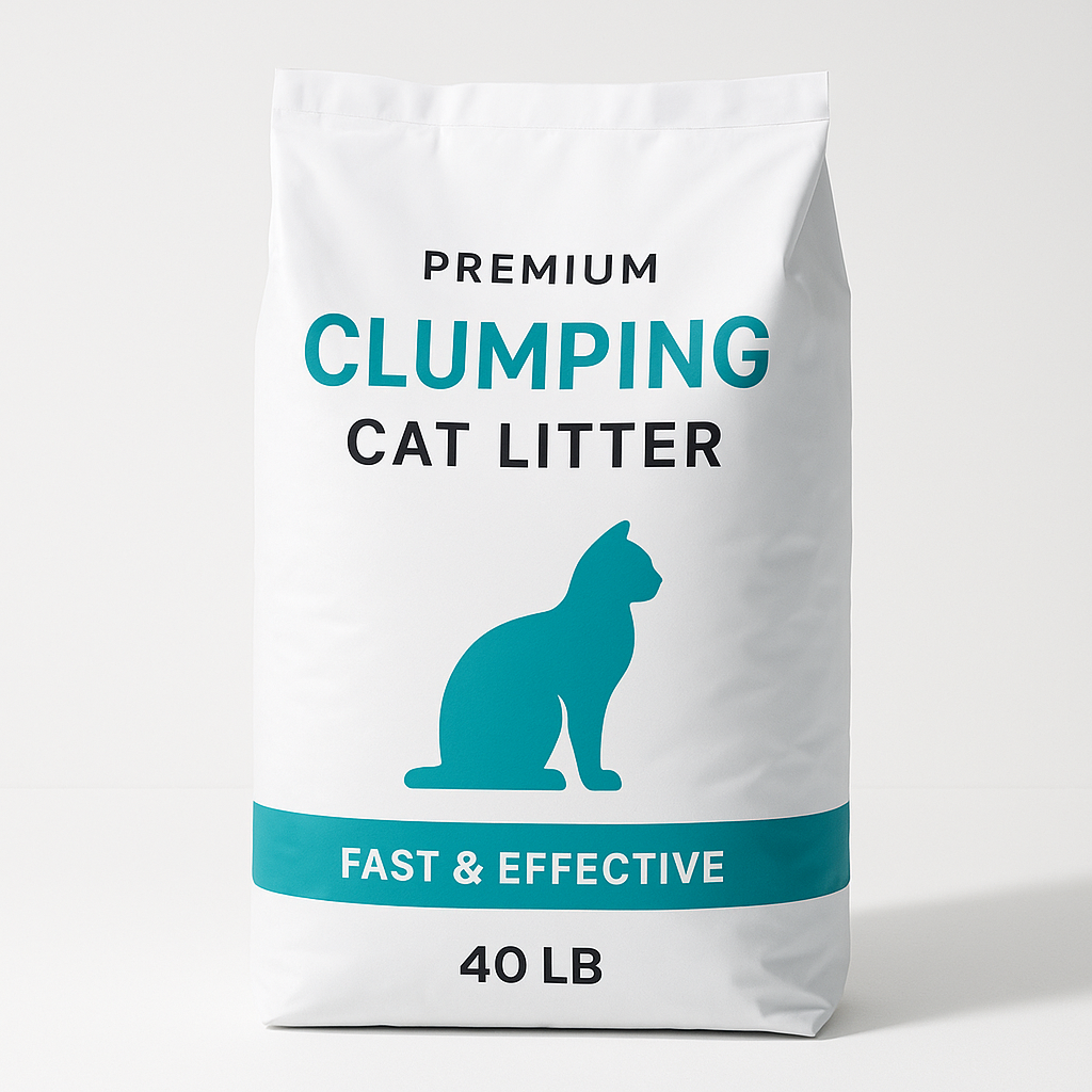 Premium Clumping Cat Litter (40lb) — Paw & Found pet product